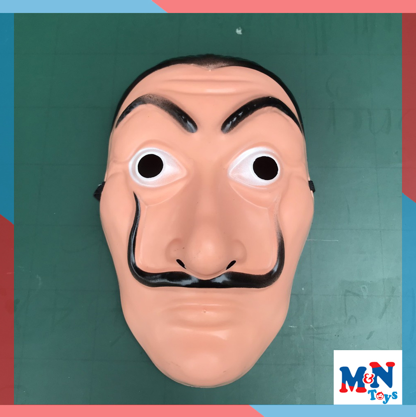 [7-11/12 VOUCHER 8%]Mặt nạ hoá trang Halloween nhân vật Salvador Dali trong phim The House of Paper La Casa De Papel (Money Heist)