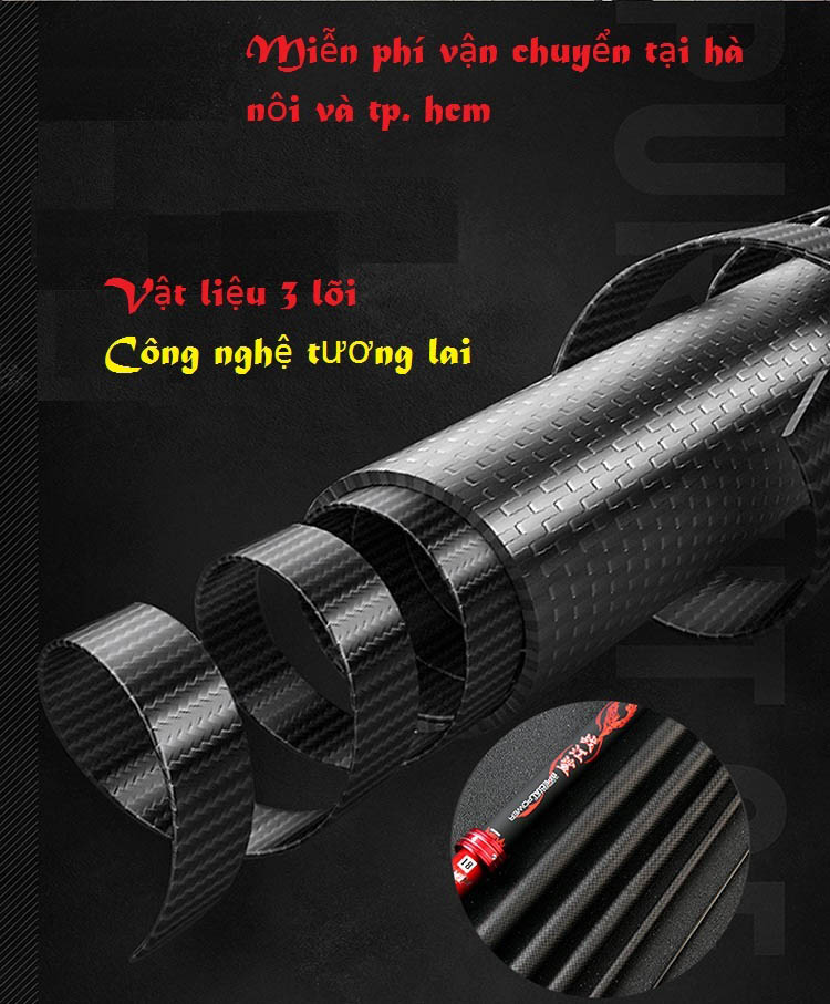 Cần câu đài Xích Long cao cấp SPECIALPOWER XL01, siêu nhẹ, dẻo dai, nhấc tĩnh 2.5kg   - SANAMI FISHING