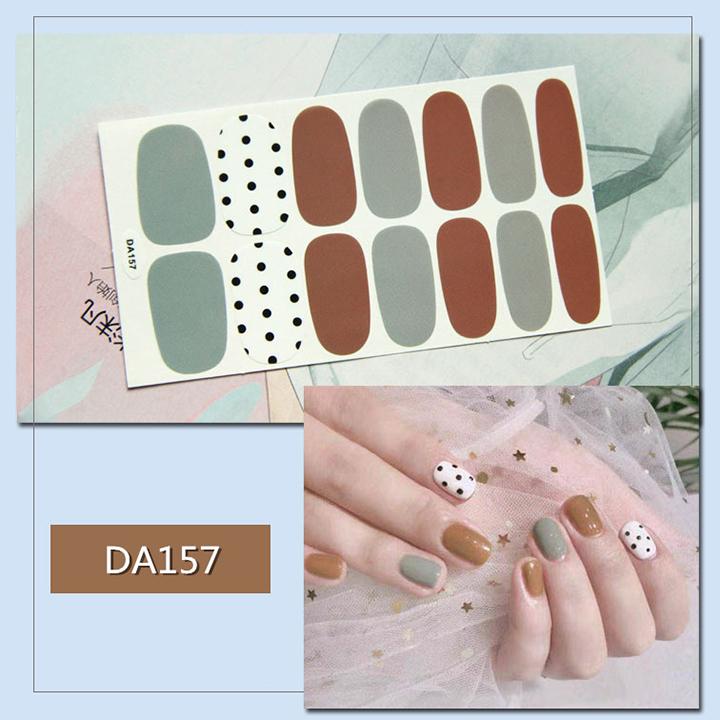 Tấm sticker đẹp mắt dùng dán trang trí móng tay mã DA141 - DA160