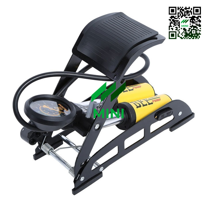 Bơm hơi bee j44b-01 đạp chân 2 xi lanh