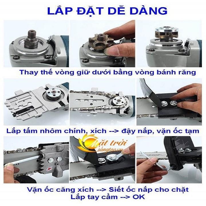 Lưỡi cưa xích gắn máy mài