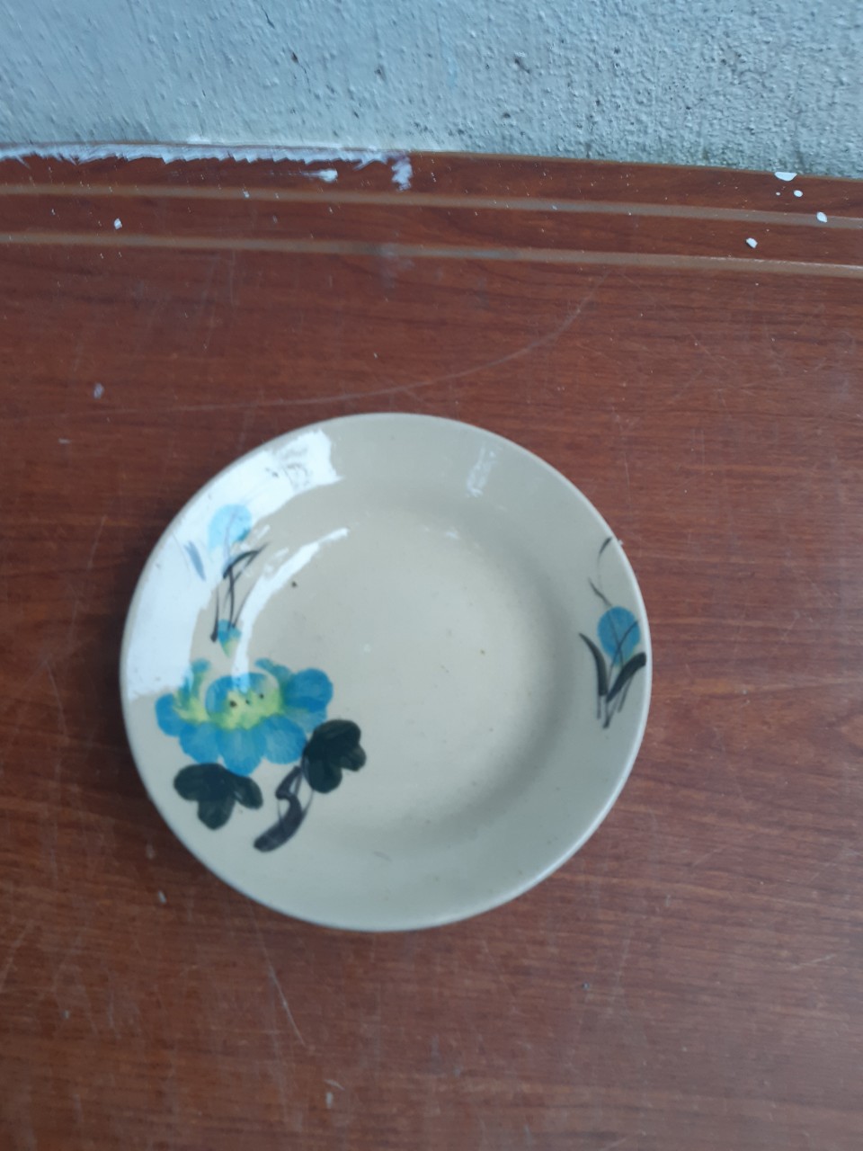 dĩa sành 15 cm hoa ngoc bích 5 cái
