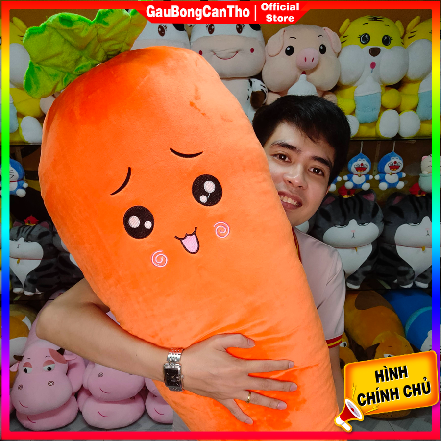 Gấu Bông Cà Rốt Gối Ôm icon dễ thương
