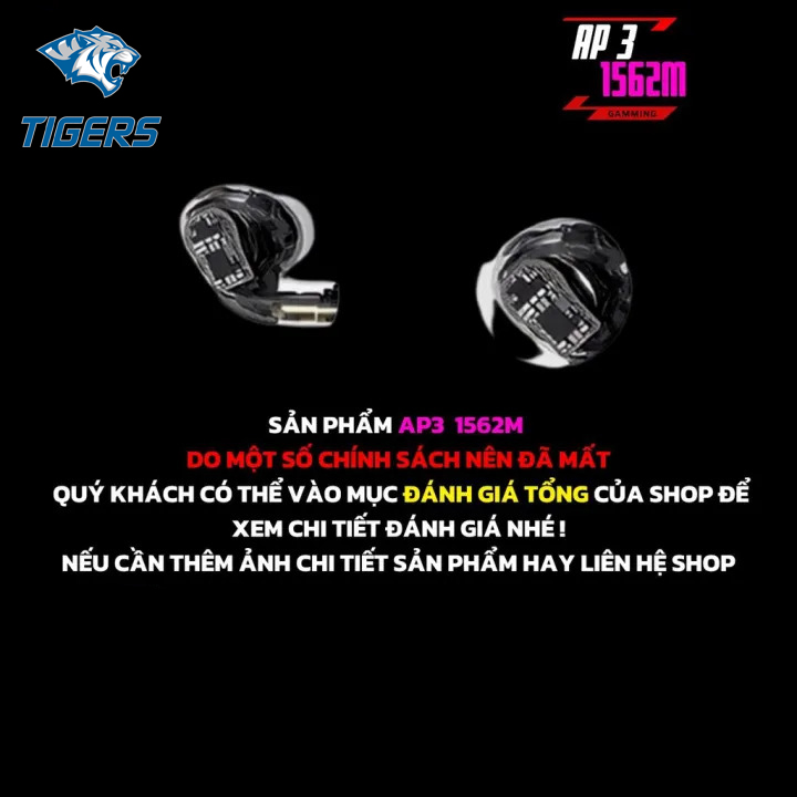 Tai nghe không dây, tai nghe Bluetooth hổ vằn AP2, tai nghe nhét tai công nghệ chống ồn, định vị thiết bị, pin trâu, kết nối tự động