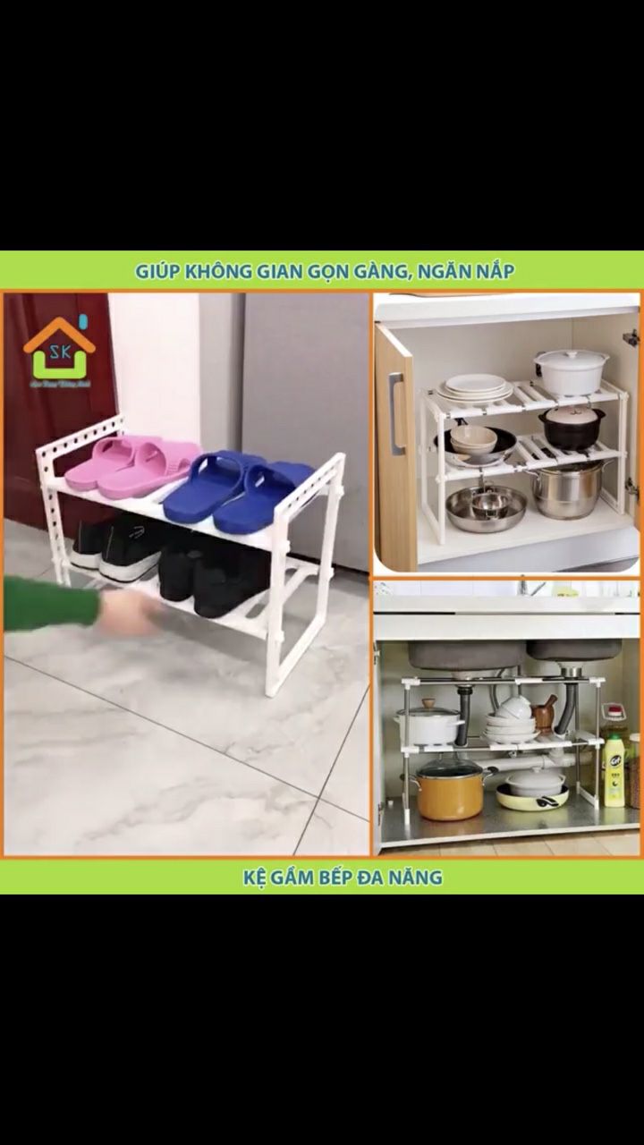 Kệ Gầm Bếp Đa Năng 2 Tầng Inochi