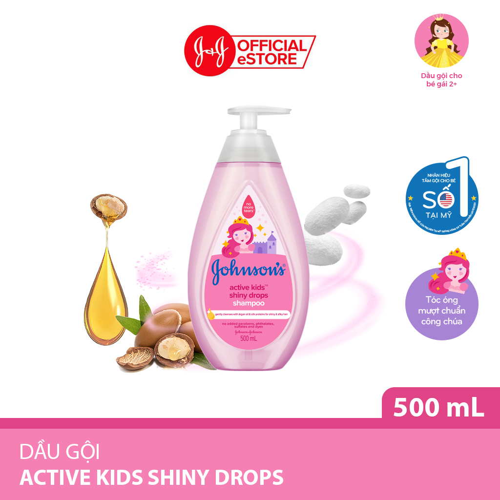 >> SO SÁNH GIÁ DẦU GỘI ZOOLEO | Shopee Lazada Sendo Tiki 20 Dầu gội óng mượt cho bé gái Johnson's 500ml (MỚI) - 100979999