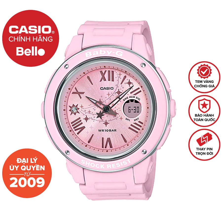 Đồng hồ Casio Baby-G Nữ BGA-150ST-4A bảo hành chính hãng 5 năm - Pin trọn đời