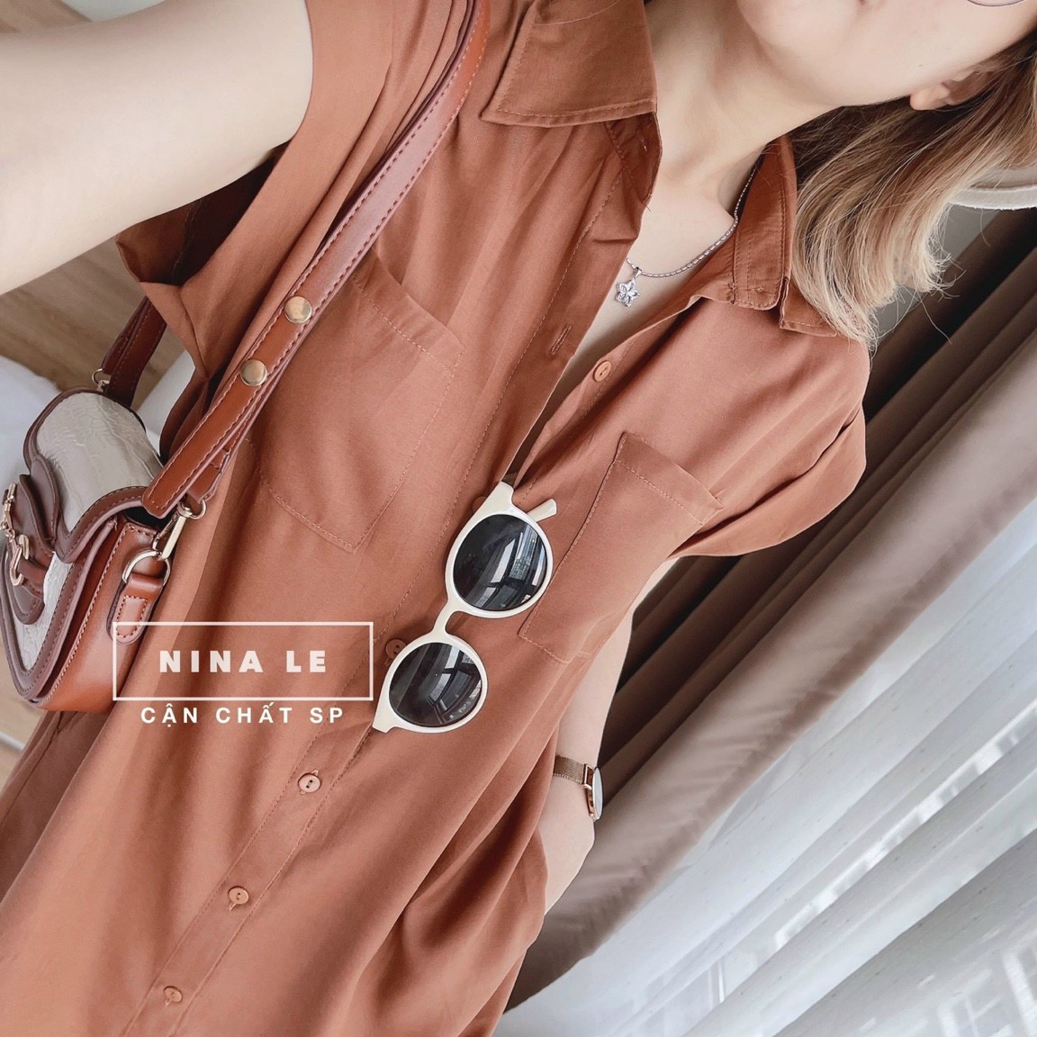[HÀNG MỚI VỀ] ĐẦM SƠ MI ĐÓNG NÚT THẬT ĐÓNG TÚI LỤA NHUNG SIÊU XINH HT