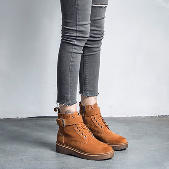 Giày boot nữ phong cách hàn quốc Đồ Da Thành Long TLG 20471