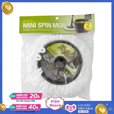 [HCM]Bộ 2 bông lau nhà thay thế cho Mini Spin Mop Lock&Lock ETM451