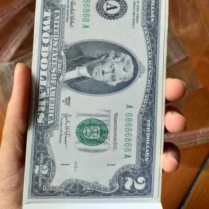 Combo 10 Bao Lì Xì đôô la May Mắn 2 Đô