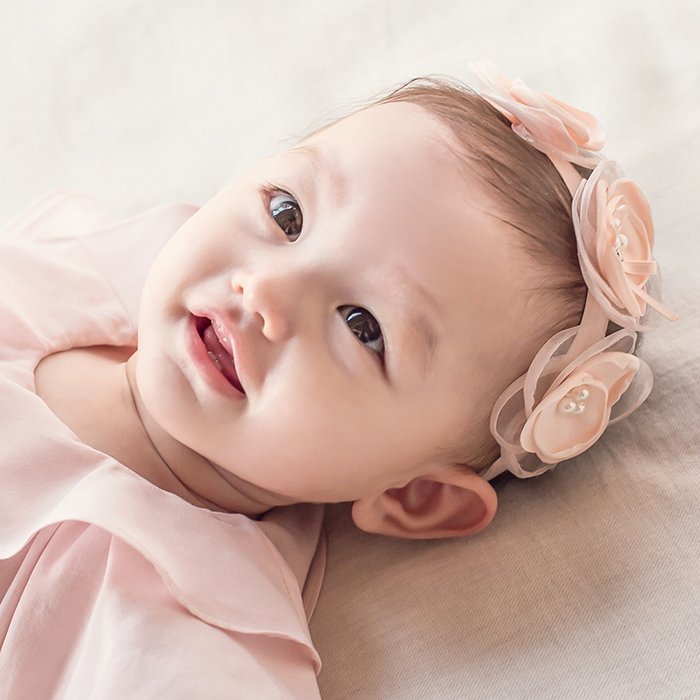 Băng đô cho bé , băng đô hoa hồng cho bé Mimo BD01