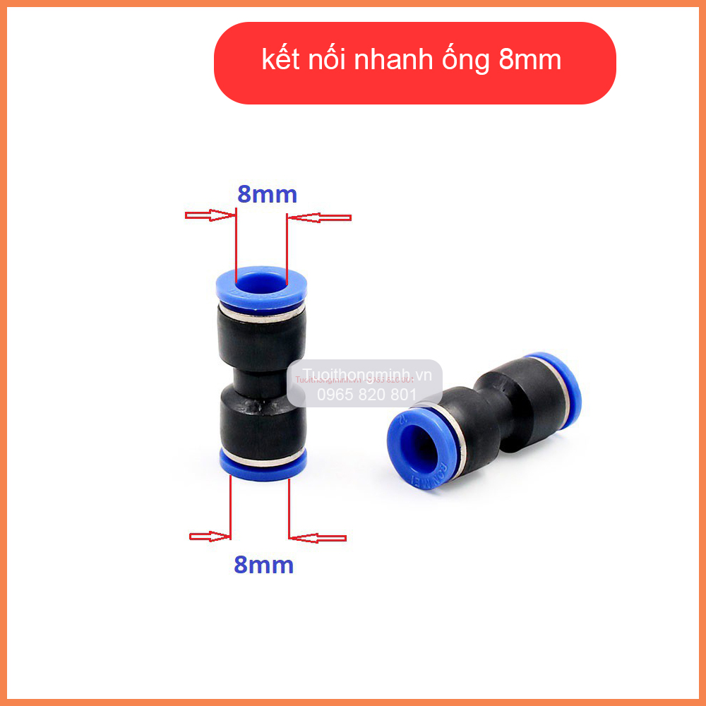 [ Bịch 5 cái] Kết nối nhanh ống 8mm