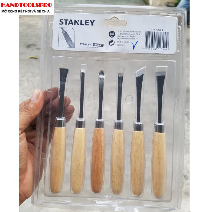 Bộ mũi đục gỗ 6 cây Stanley STHT16120-8
