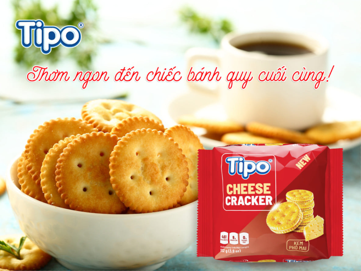 Combo 3 gói Bánh Tipo Cracker Cheese