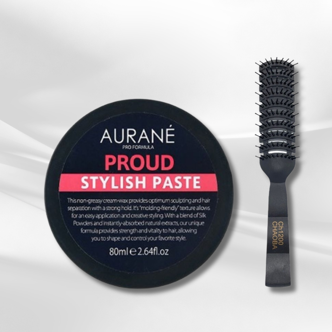 Sáp vuốt tóc Aurane Proud Stylish Paste tặng kèm lược