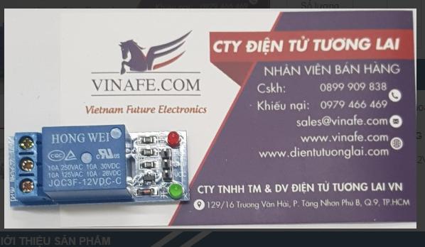 [HCM]Mo đun  Relay 1 Kênh 12V 10A Âm Kích