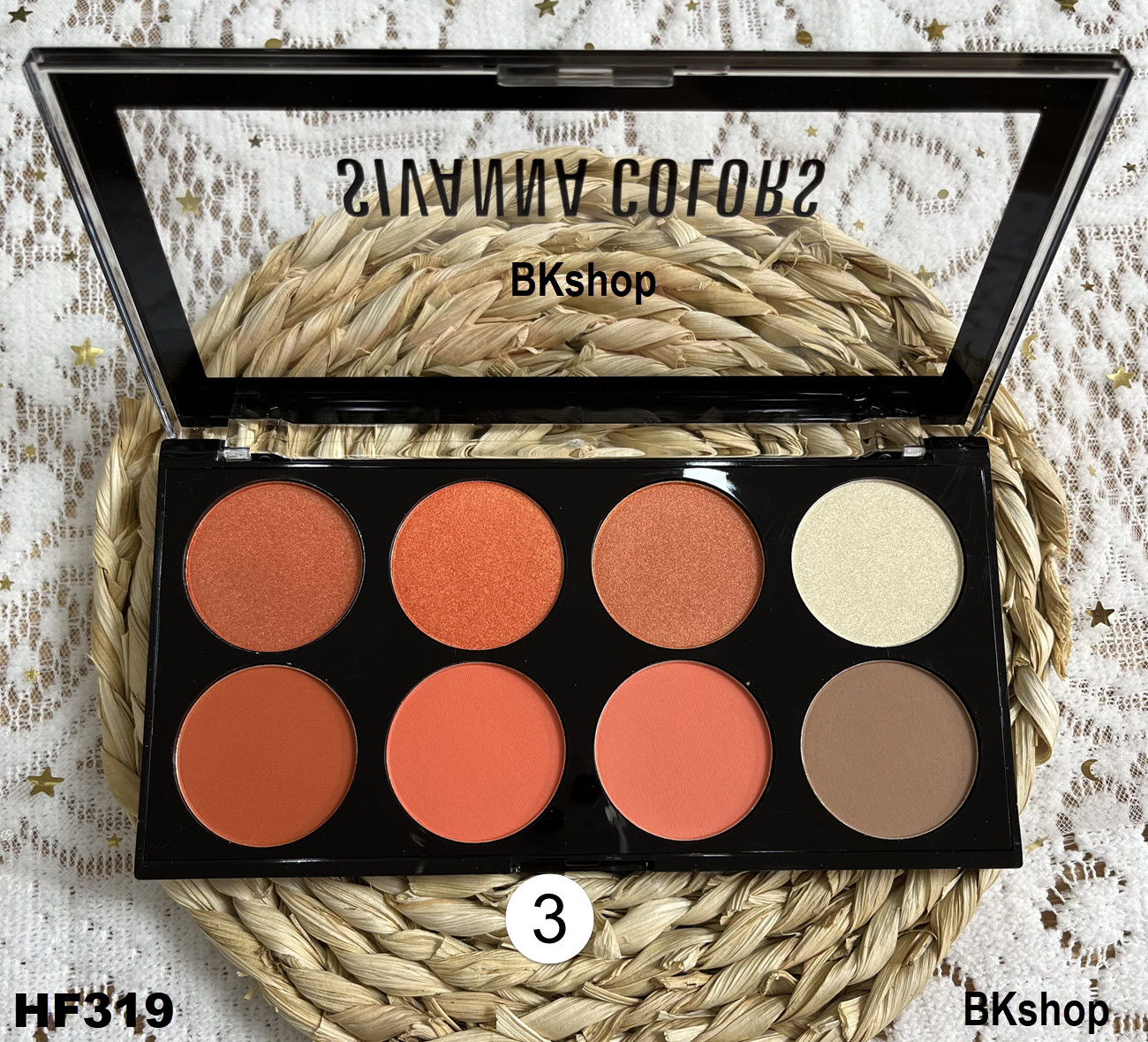 [Thái Lan] Set Phấn Má Hồng - Tạo Khối - Highlight Sivanna Ultra Blush Palette HF319