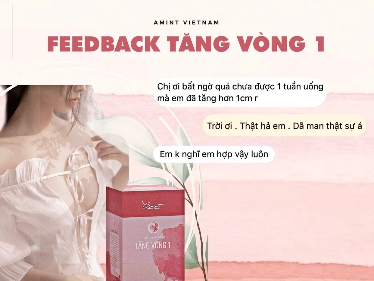 [HCM]Bột ngũ cốc tăng vòng 1 Amint [Hàng Chuẩn]