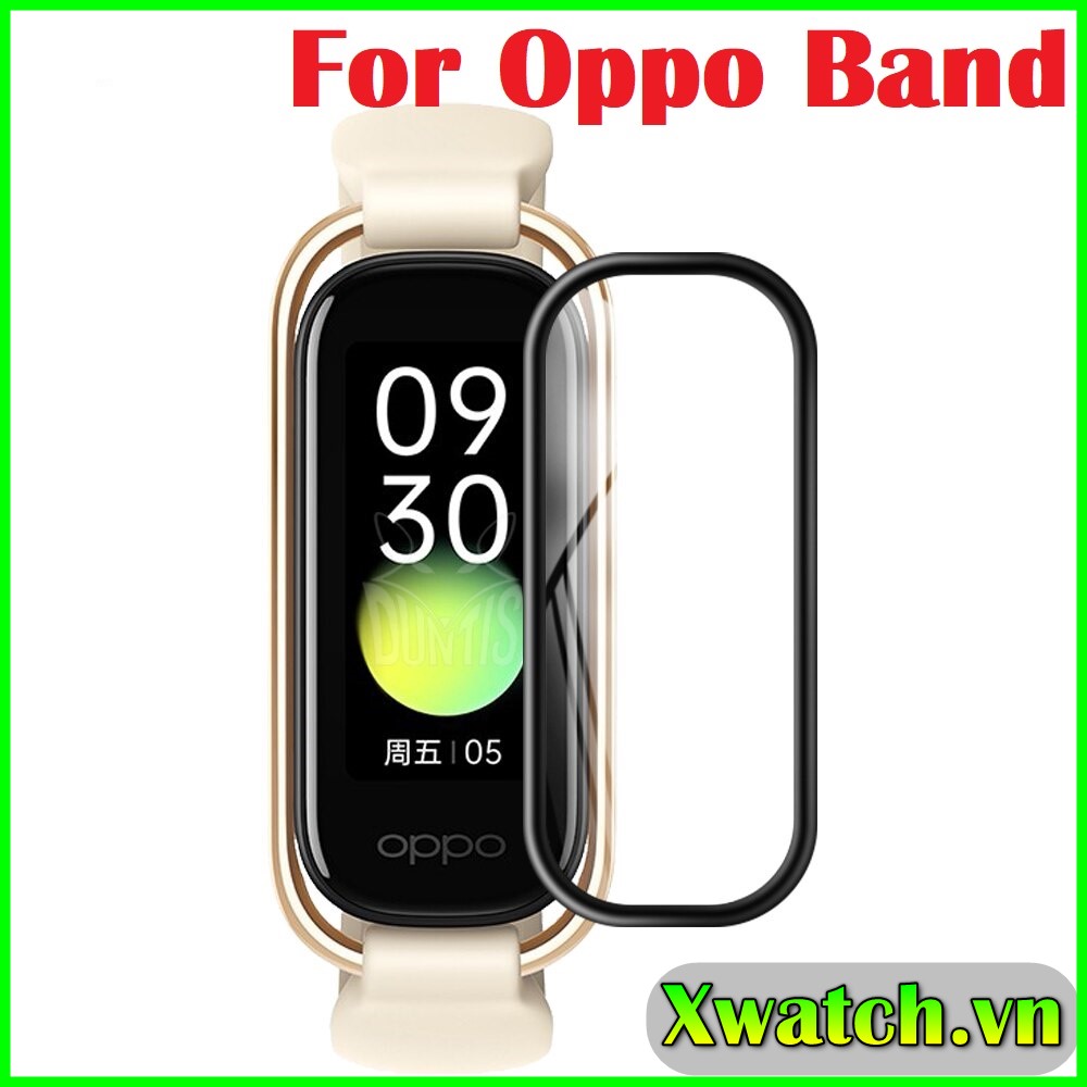 Miếng dán viền cong 3D Full màn Oppo Band viền đen