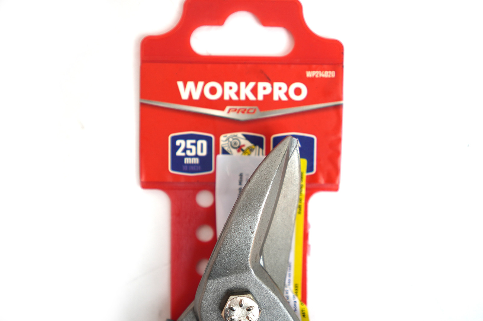 10" Kéo cắt tôn mũi cong trái thép CR-MO Workpro WP214020