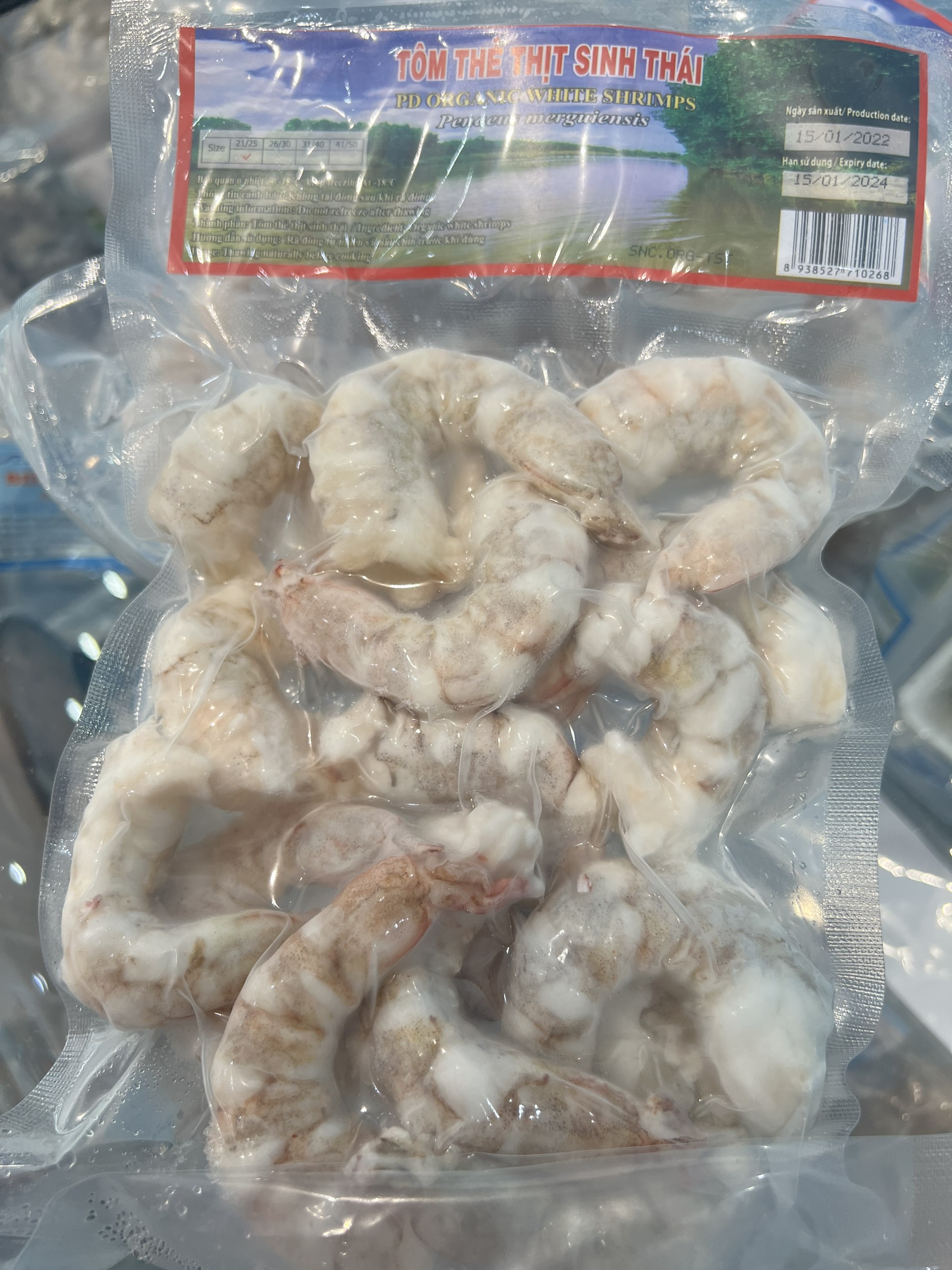 Tôm thẻ thịt sinh thái - Túi 250g