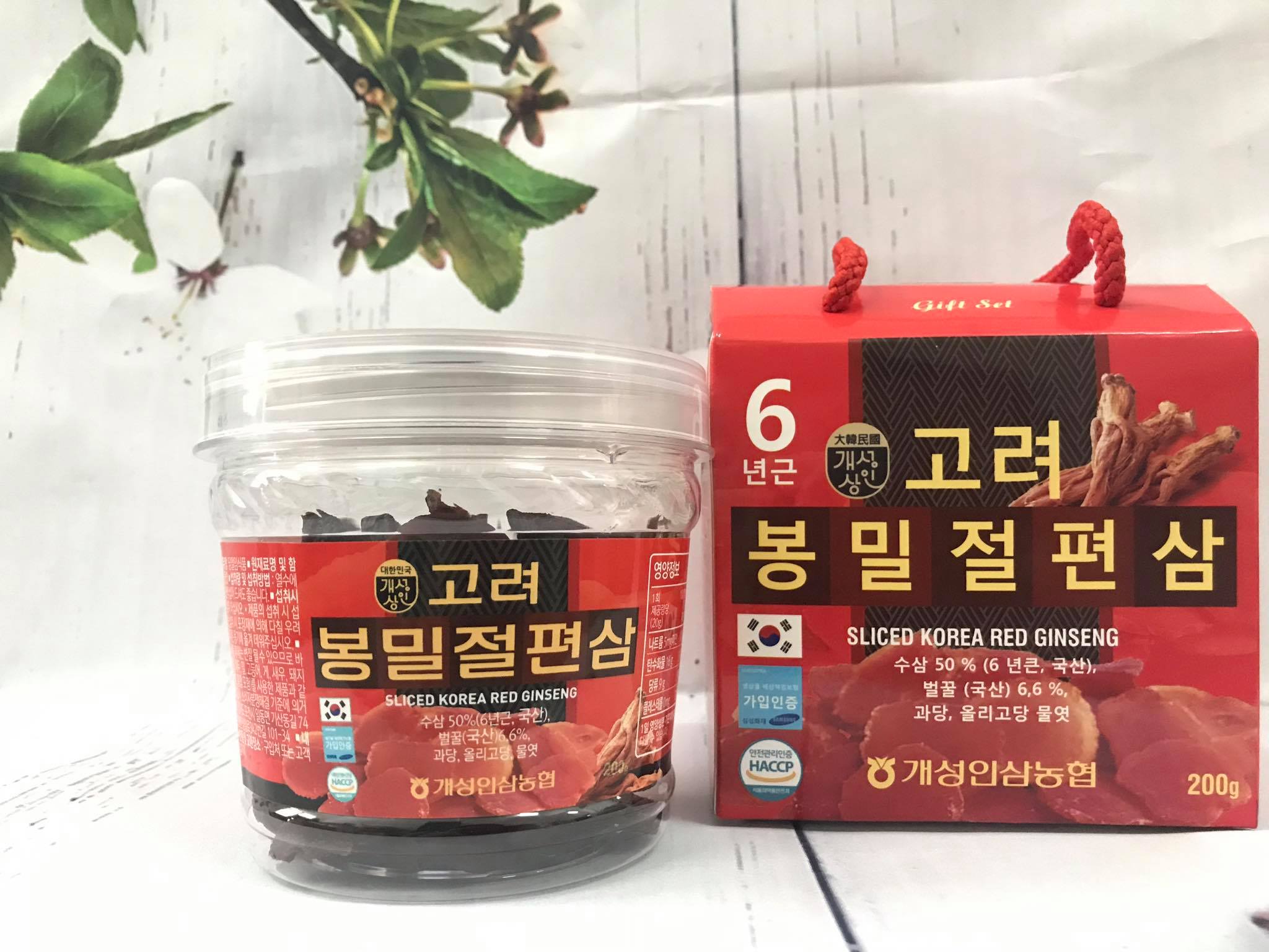 Sâm lát tẩm mật ong NONGHYUP 200g