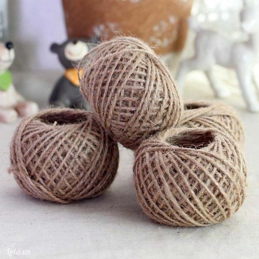 Dây thừng, dây bố trang trí- Dài 50m, đường kính sợi 2mm, chắc chắn, bền đẹp, ít xơ,, thân thiện với môi trường, dùng làm trang trí nội thất- Mango House- Dây thừng, dây bố, dây trang trí, dây vải sợi xơ dừa