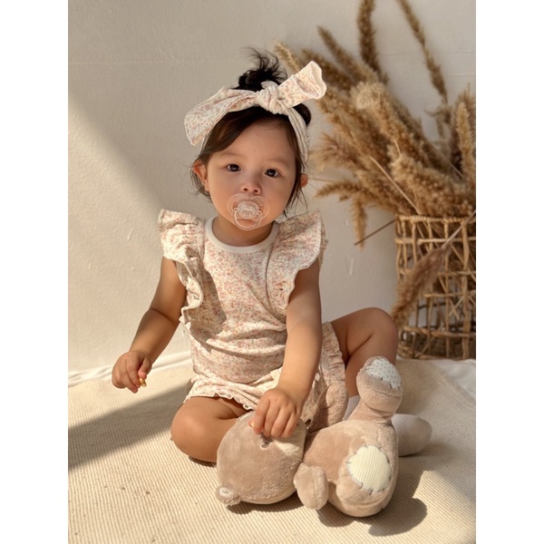 Nơ Đội Đầu Bé Gái Macro & Micro Cotton Turban