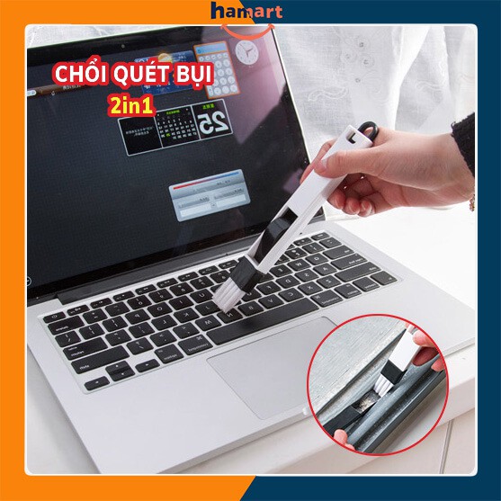 Chổi Quét Bụi Khe Cửa Chổi Quét Bàn Phím 2in1 Tiện Dụng
