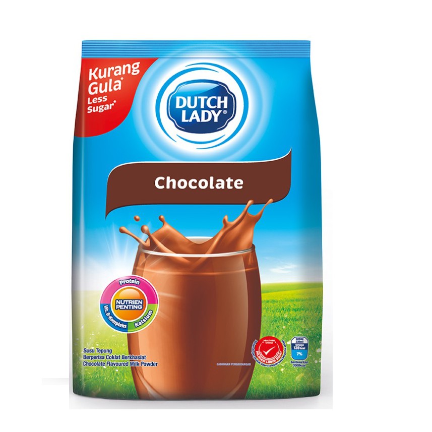 Sữa Bột Dutch Lady Vị Socola Malaysia - Bịch 900G