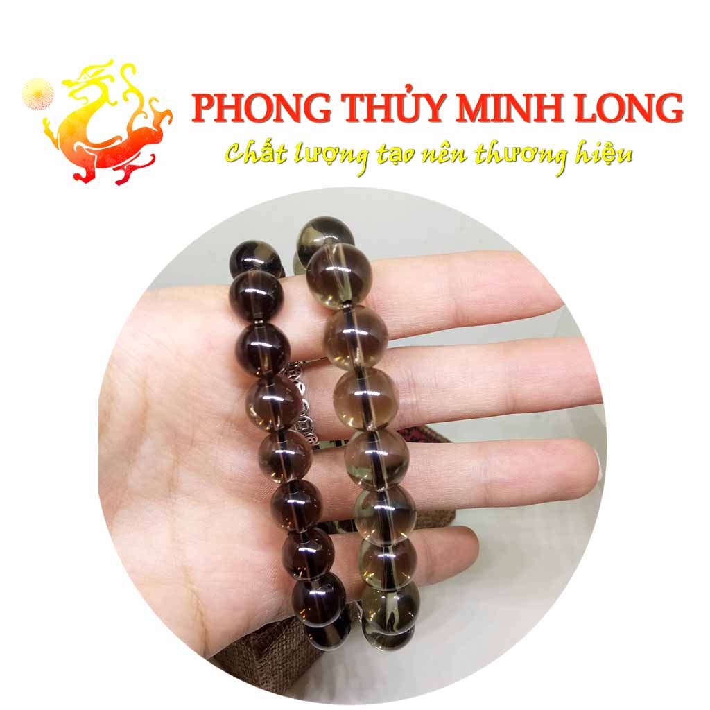 Vòng tay đá. Thach Anh Khói chất lượng 5A