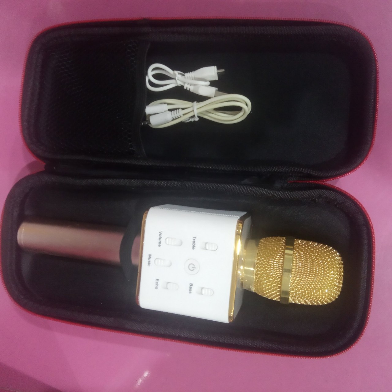 [HCM]Micro karaoke - Micro kèm loa Bluetooth Q7 mẫu mới 2020
