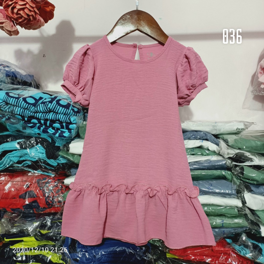 Váy bé gái đầm đuôi cá dáng suông bé gái 036