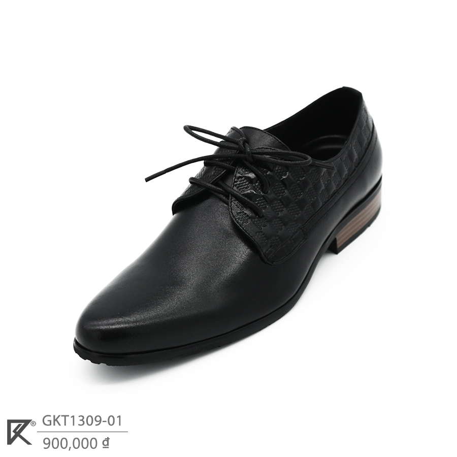 Giày Tây Nam Thủ Công Da Bò Thật K&T Black