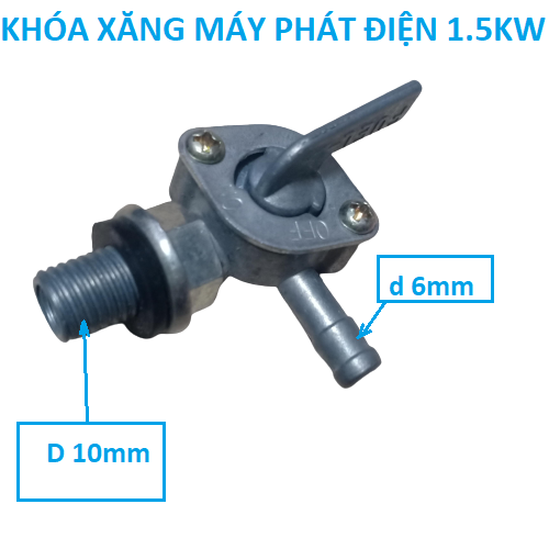 Khóa xăng máy phát điện từ 1.5kw đến 5kw