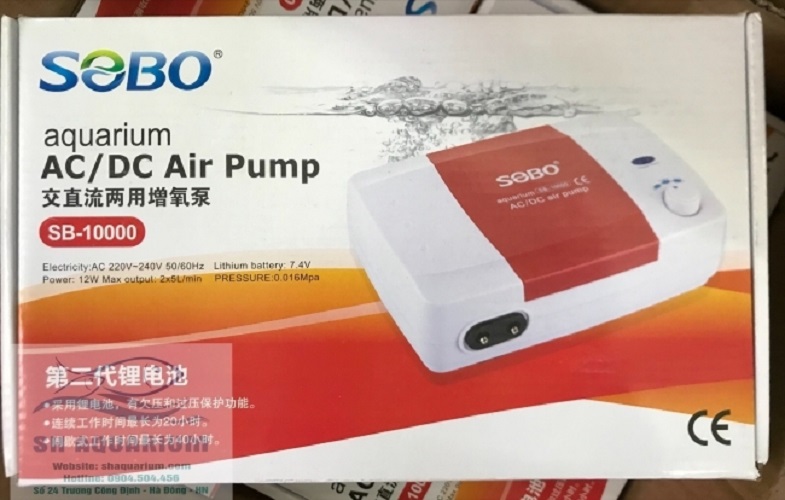 Máy sủi tích điện sobo 10000