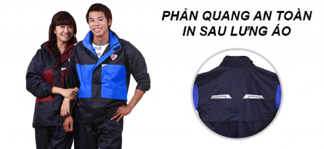 Bộ Áo Mưa Rb8 Chính Hãng Rando (Màu Xanh Biển)