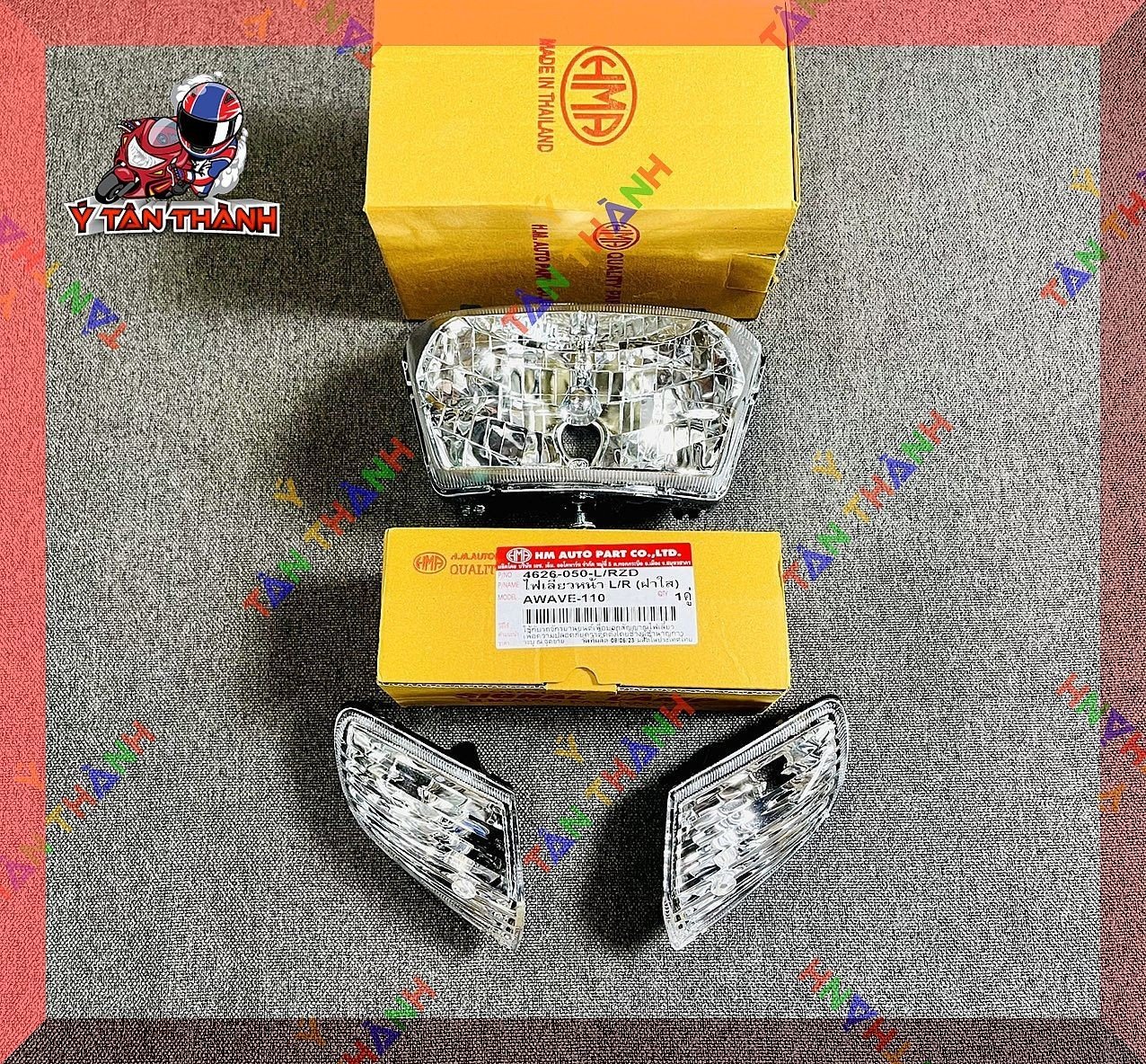 Đèn pha xi nhan wave thái 110 HMA TRẮNG MS01