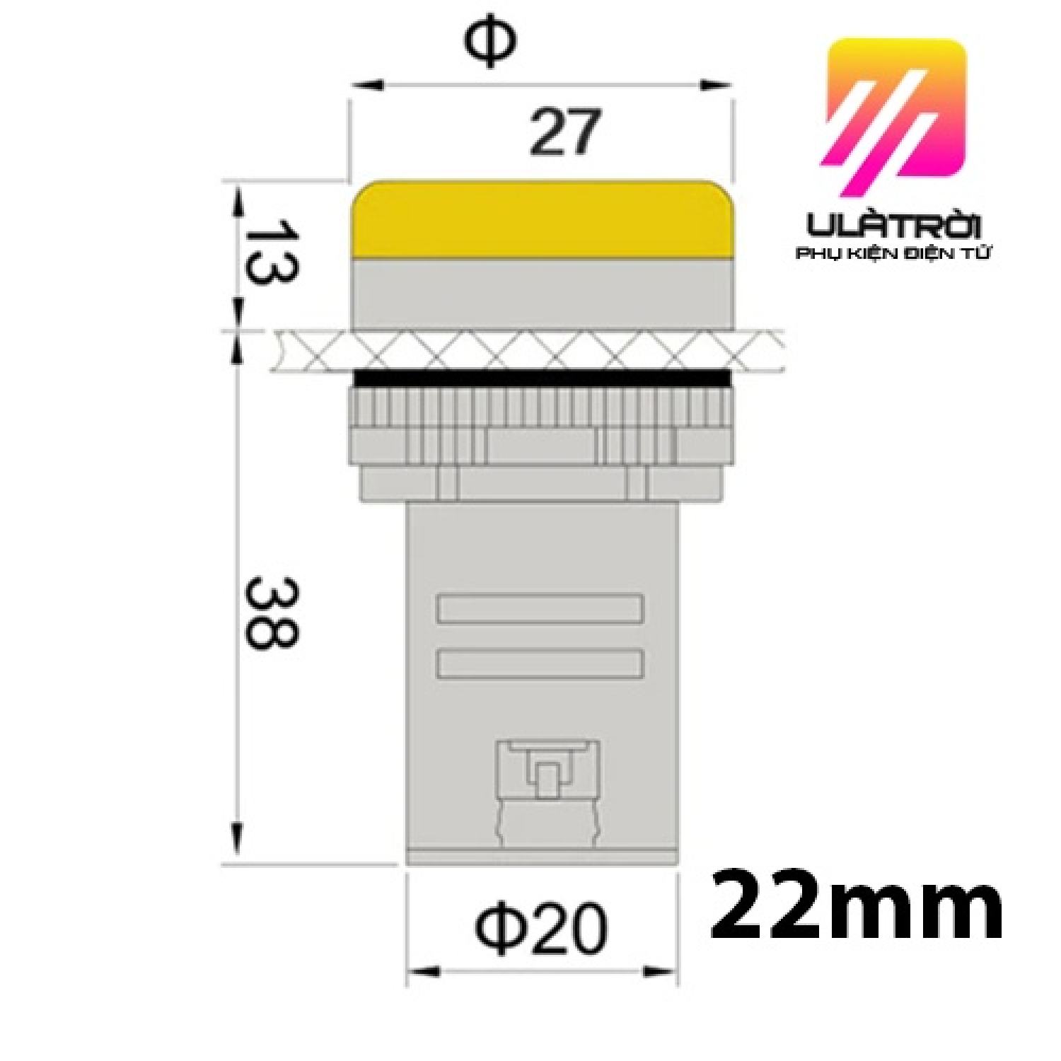 Đèn báo tủ điện 220V AD22/AD16