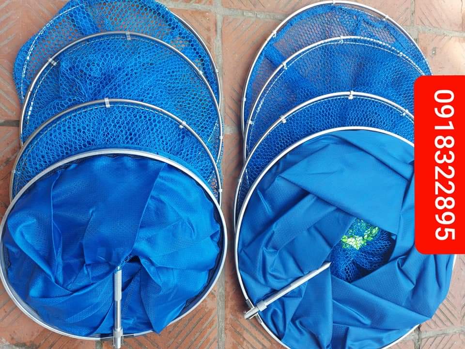 Giỏ đựng cá vành inox   .Rọng đựng cá chất liệu bằng dù vành rộng 33cm