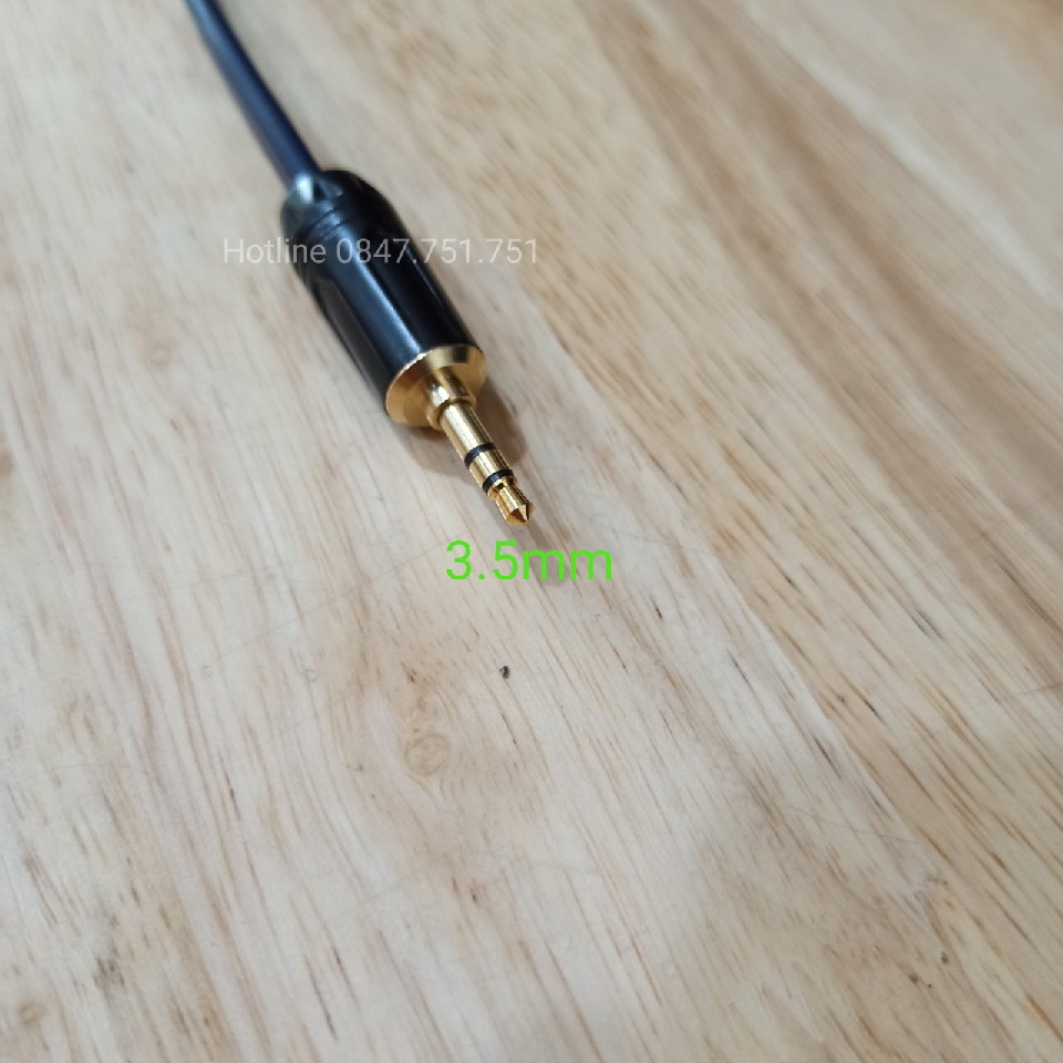 [HCM]Cáp Audio 3.5mm Ra 2 Đầu 6.3mm ( Dài 1.5m ~10m )