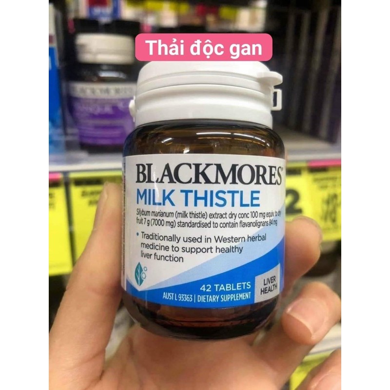 Giải Độc Gan Blackmores Milk Thistle 42v - Chemistware