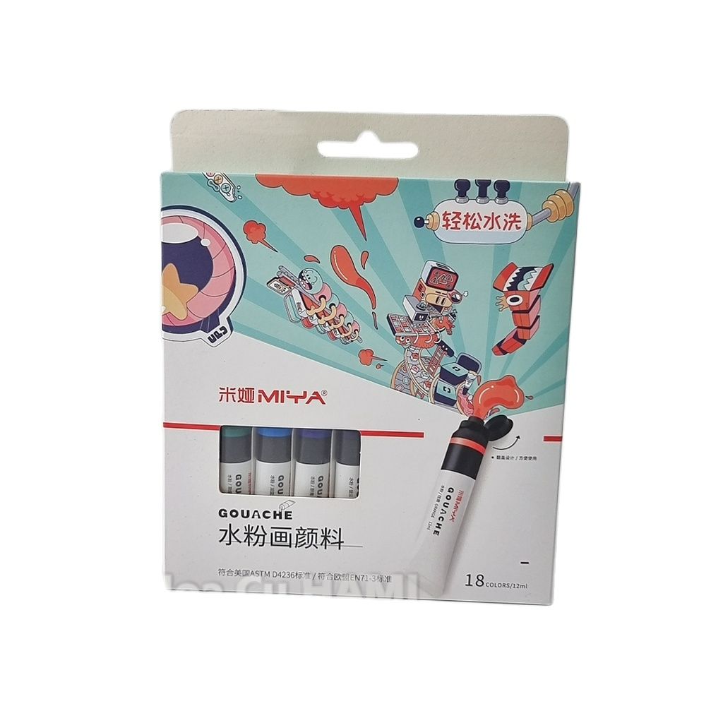 Set Gouache Miya dạng tuýp 12ml (Mới)