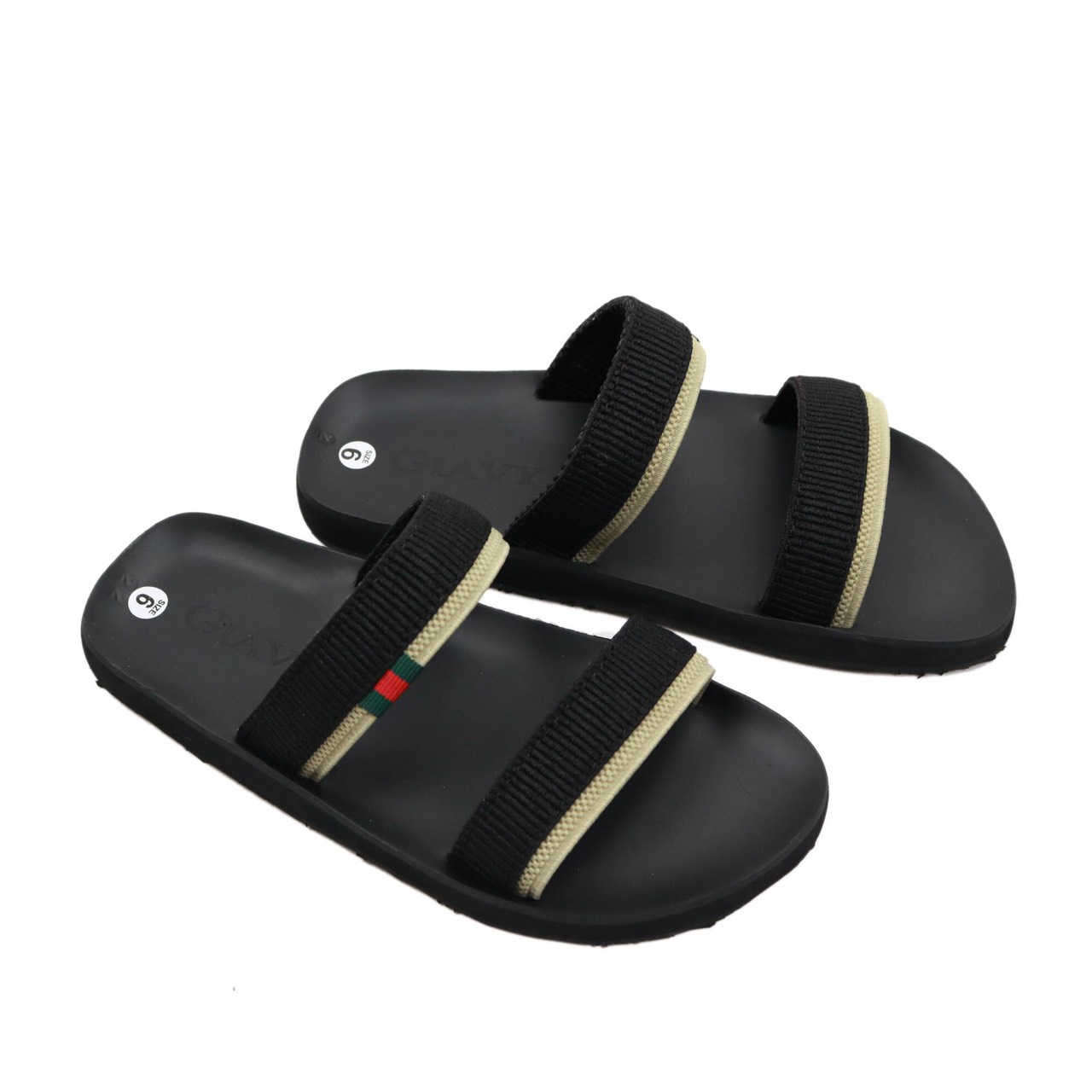 DÉP GIAVY QUAI NGANG NỮ- K346 ĐEN