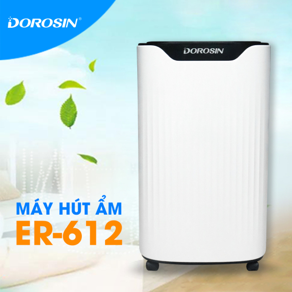 [VOUCHER 150K] Máy hút ẩm Dorosin ER-612 công suất 12 lít/ngày - Diện tích sử dụng 10-40m2 - Bảo hành 24 tháng