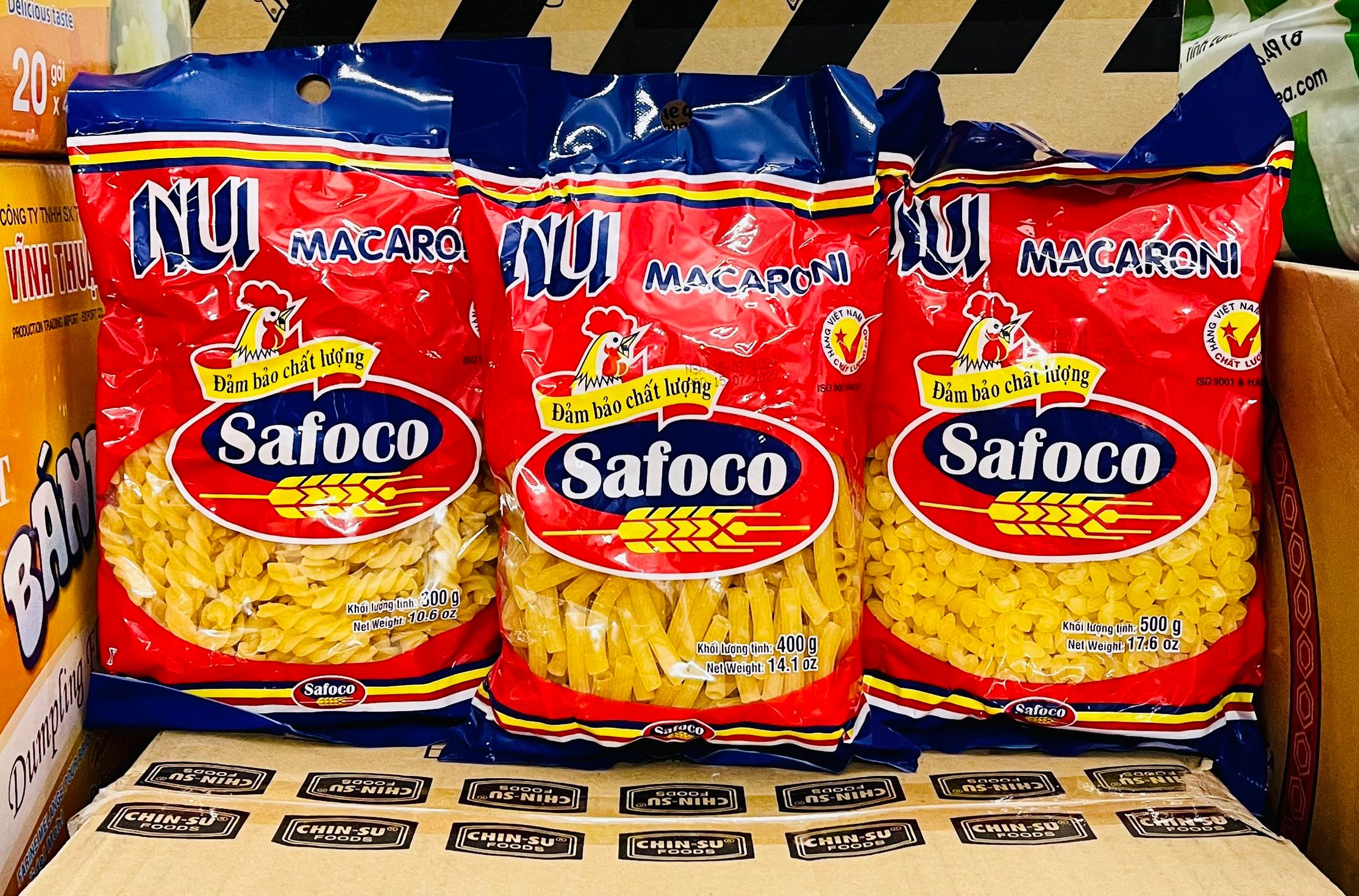 Safoco Twisted Pasta/Tube Pasta/C-Shaped Pasta Package (300-400-500g)