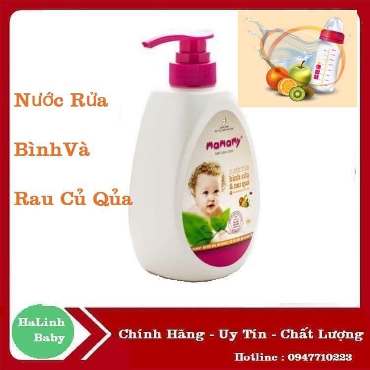 Nước rửa bình sữa và rau quả mamamy .