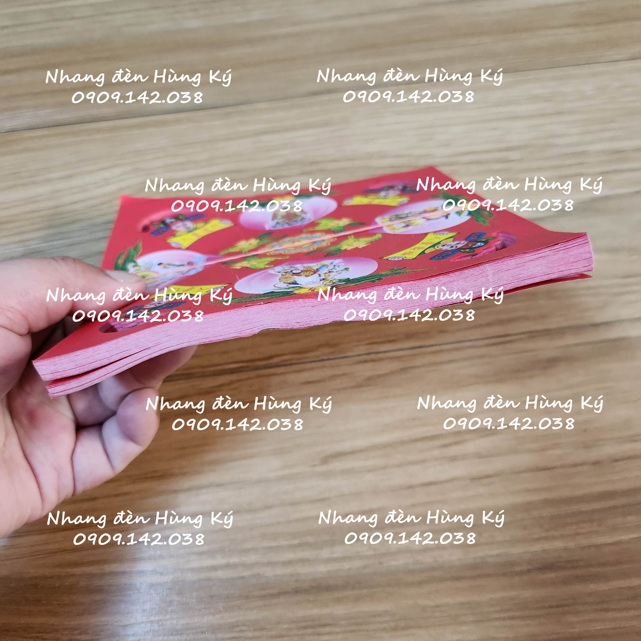 { 1 xấp} Giấy cúng quý nhơn vuông