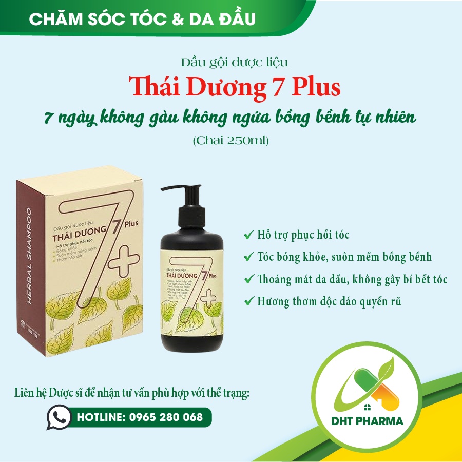 Dầu gội Dược liệu Thái Dương 7 Plus